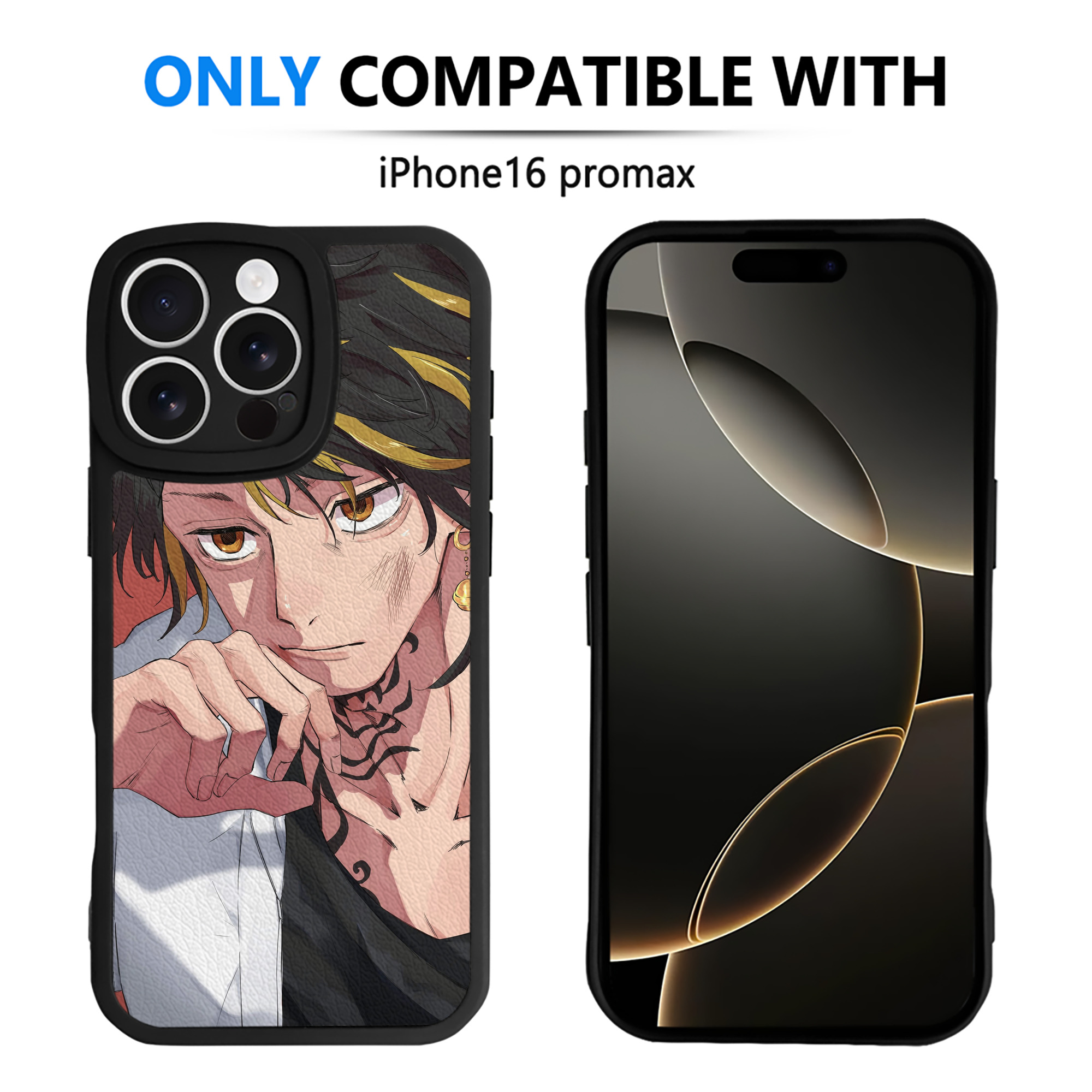 （画像用） 東京リベンジャーズ Tokyo Revengers 【iPhone 16シリーズ対応】シリコンスマホケース（レザー調） 材質：シリコン